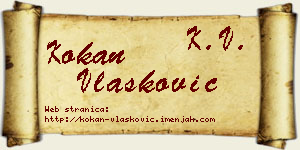Kokan Vlašković vizit kartica
